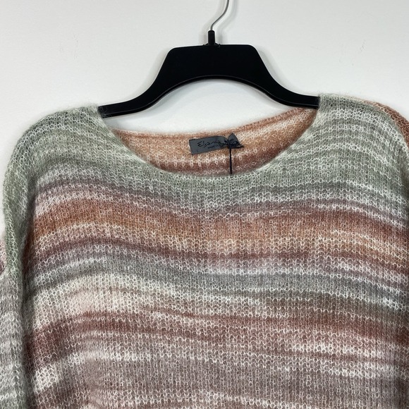 Elsamanda Women's Sz L Sweater Long Sleeve Mohair Wool Alpaca Lightweight - Picture 4 of 14